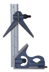 #7142-006 - 6'' - 16R Graduation - Regular Blade - 3 Piece Combinatioin Square Set - Exact Tooling