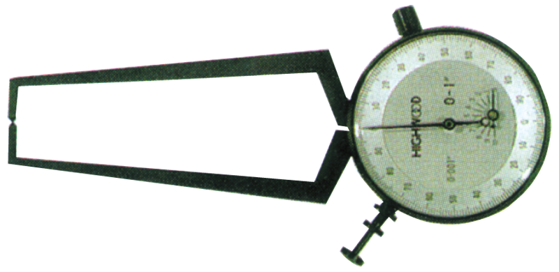 #EC150 - 1.500 - 2.500'' Range - .001'' Graduation - Dial Face External Caliper Gage - Exact Tooling