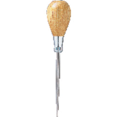 818 General Hardwood Handle Scratch Awl - 6-1/2″ Overall Length Alloy Steel Tip - Exact Tooling