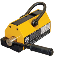 PowerLift Rare Earth Lift Magnet - 7'' x 9-3/16''; 2500 lbs Lift Capacity Sheet; 1250 lbs Lift Capacity Round - Exact Tooling