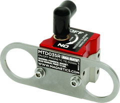On/off Magnetic Tie-Down - 4-1/8" Length - 35 lbs Holding Capacity - Exact Tooling
