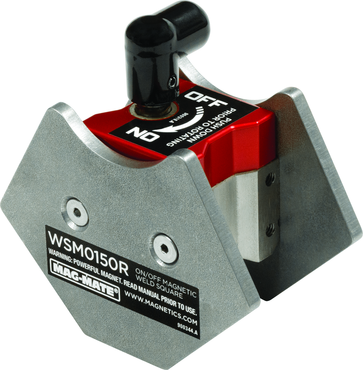 On/Off Rare Earth Magneitc Welding Square - 3-1/2" Length - 80 lbs Holding Capacity - Exact Tooling