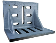 12 x 9 x 8" - Machined Webbed (Closed) End Slotted Angle Plate - Exact Tooling