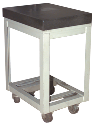 24 x 24" - Surface Plate Stand 0-Ledge with Leveling Screws - Exact Tooling