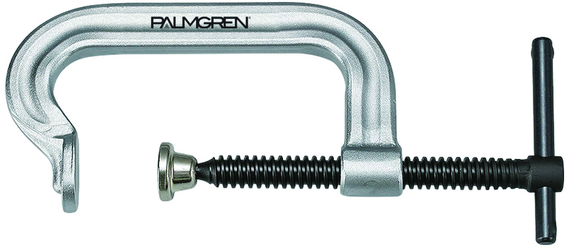 0 to 4" Capacity - Deep Throat C-Clamp 5/8 - Exact Tooling