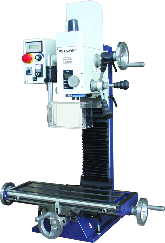 14" Gear Head Milling Machine, Variable Speed, 1.25HP, 120V, 1PH - Exact Tooling