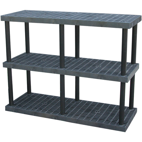 Plastic Bulk Shelf&Storage 66 × 24 3 Shelf - Exact Tooling