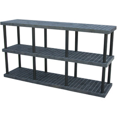 Plastic Bulk Shelf&Storage 96 × 24 3 Shelf - Exact Tooling
