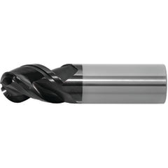 1/4 x 1/4 x 3/8 x 4 3 Flute Carbide End Mill-DLC - Exact Tooling