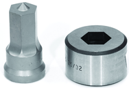 PDH25/32; 25/32" Hex Punch & Die Set - Exact Tooling