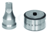 PDOB9/32X9/16; 9/32 x 9/16" Oblong Punch & Die Set - Exact Tooling