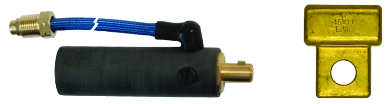 DA-1820L Dinse Machine Plug With Auxiliary Hose - Exact Tooling