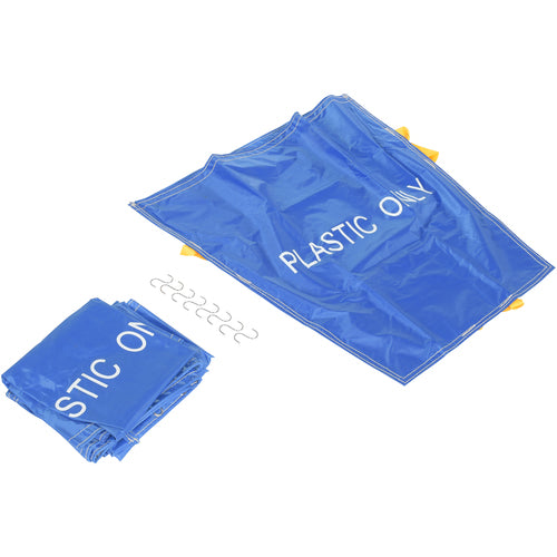 Blue Pallet Rack Trash Bag White Letter 5Pk - Exact Tooling