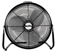 12 " Industrial Grade Floor Fans 3-speed; 1/25 HP; 120V - Exact Tooling