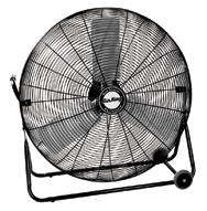 24" Industrial Grade Floor Fans; 3-speed; 1/4 HP; 120V - Exact Tooling