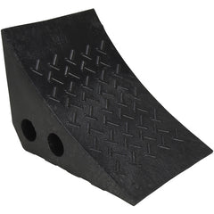 Recycled Black Plastic Wheel Chock - Exact Tooling