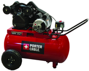 20 Gal. Single Stage Air Compressor, Horizontal, medium Duty Cast Iron - Exact Tooling