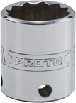 Proto® Tether-Ready 3/8" Drive Socket 22 mm - 12 Point - Exact Tooling