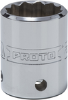 Proto® Tether-Ready 1/2" Drive Socket 23 mm - 12 Point - Exact Tooling