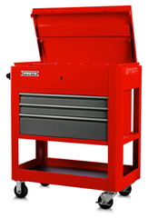 Proto® Heavy Duty Utility Cart- 3 Drawer Red - Exact Tooling