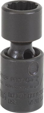 Proto® 1/4" Drive Universal Impact Socket 3/8" - 12 Point - Exact Tooling