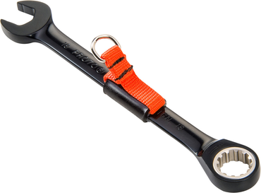 Proto® Tether-Ready Black Chrome Combination Non-Reversible Ratcheting Wrench 17 mm - Spline - Exact Tooling