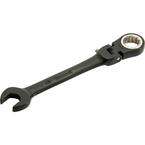 Proto® Black Chrome Combination Locking Flex-Head Ratcheting Wrench 7/16" - Spline - Exact Tooling