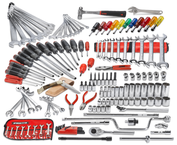 Proto® 148 Piece Starter Maintenance Tool Set With Roller Cabinet J442742-7RD - Exact Tooling