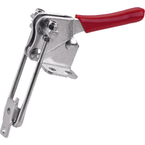 1000 lbs Vertical U-Hook Flanged Base Latch Clamp - Exact Tooling