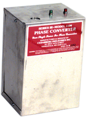 Heavy Duty Static Phase Converter - #3200; 3/4 to 1-1/2HP - Exact Tooling