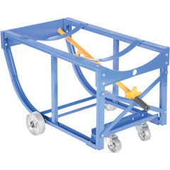 Rotating Drum Cart Steel Wheels 800lb - Exact Tooling