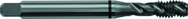 7/8-14 H6 4 Flute Spiral Flute Semi-Bottoming Black Ring Tap-Steam Oxide - Exact Tooling