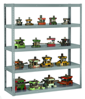 48"W x 18"D x 72"H Tool & Die Rack 5 Levels w/4,000 lbs capacity per level - Exact Tooling