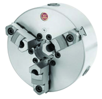 15" 3 Jaw Self Centering Scroll Chuck; A2-8; Steel Body - Exact Tooling