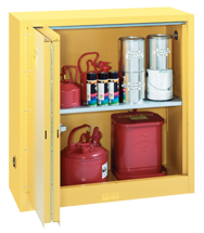 Flammable Liqiuds Storage Cabinet - #5441N 43 x 18 x 44'' (2 Shelves) - Exact Tooling