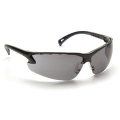 Safety Glasses - Black Frame, Gray Lens with Anti-Fog - Exact Tooling