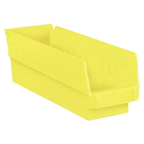 4 1/8″ × 23 5/8″ × 4″ - Yellow Economy Shelf Bin - Exact Tooling