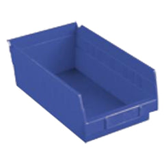 11 1/8″ × 11 5/8″ × 4″ - Blue Economy Shelf Bin - Exact Tooling