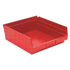 11 1/8″ × 11 5/8″ × 4″ - Red Economy Shelf Bin - Exact Tooling