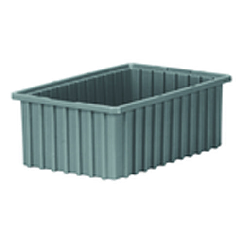 14 7/8″ × 9 1/8″ × 5 9/16″ - Gray - Akro Grid Stackable Containers
