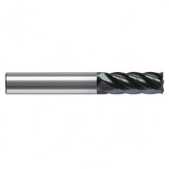 14mm Dia. - 83mm OAL - Uncoated - Solid Carbide - High Spiral End Mill - 4 FL - Exact Tooling