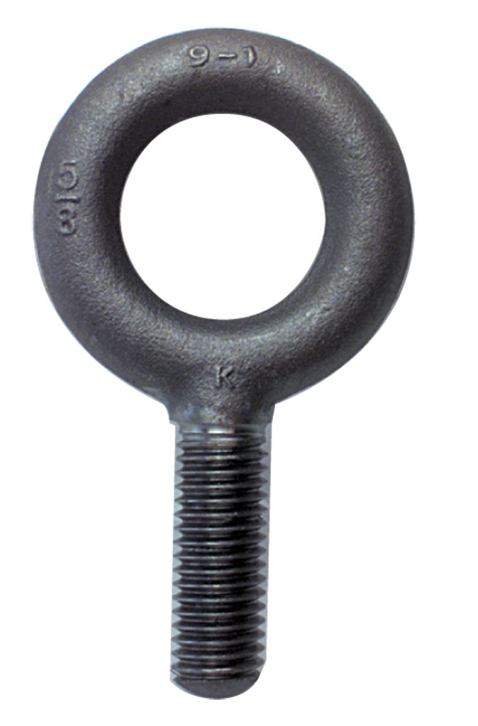 No Shoulder Plain Eye Bolt - 1-3/4-5 Thread, 2-7/8'' Eye Dia. - Exact Tooling