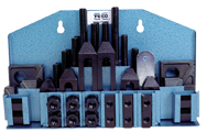 Machinist Clamping Set - #20412; 3/8-16 Stud Size; 7/16 T-Slot Size - Exact Tooling