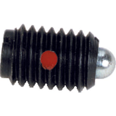 End Force Spring Plunger-Short - 1.5 lbs Initial End Force, 5 lbs Final End Force (3/8″–16 Thread) - Exact Tooling