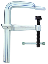 Steel L-Clamp - 5-1/2'' Throat Depth, 20'' Max. Opening - Exact Tooling