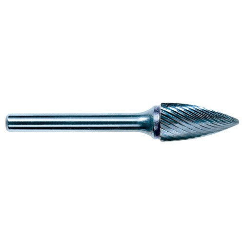 1/4 EdgeHog Tree Shape Pointed End Miniature Carbide Bur SG-51 Fine - Exact Tooling
