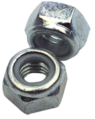 M16-2.0 - Zinc / Bright - Nylon Insert Stop Nut - Exact Tooling