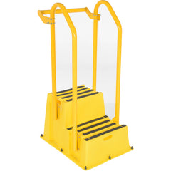 Step Poly Nestable 2 Step Yl W/Hand&Back Rails - Exact Tooling
