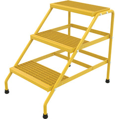 Alum Step Stand- 3 Step Knkdwn Yellow - Exact Tooling