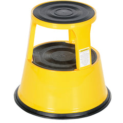 Yellow Rolling Step Stool 17″ - Exact Tooling